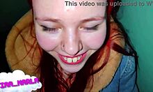 POV βίντεο με γαμήσια στο πρόσωπο και σπέρμα στο στόμα από την κοπέλα μου