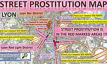 フランスのリヨンでヨーロッパのコールガールとティーンの売春婦たち