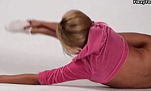 Zinka Korzinkina's gymnastic skills on display in nude workout video