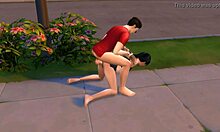Teen Sims 4 lány szemtelenkedik egy óvszerrel