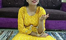 Prachtige Himachali huisvrouw verwent haar man met geforceerde en gepassioneerde seks