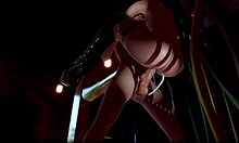 MILF uživa v čutni kopeli s shemale v tem animiranem porno videu