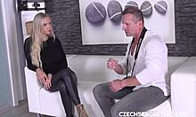 HD-видео интервью блондинок и кастинга