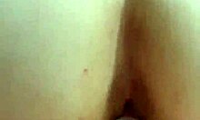Amateur brunette teen moans in pleasure while getting fucked hard